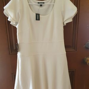 Express - White Short Dress Medium